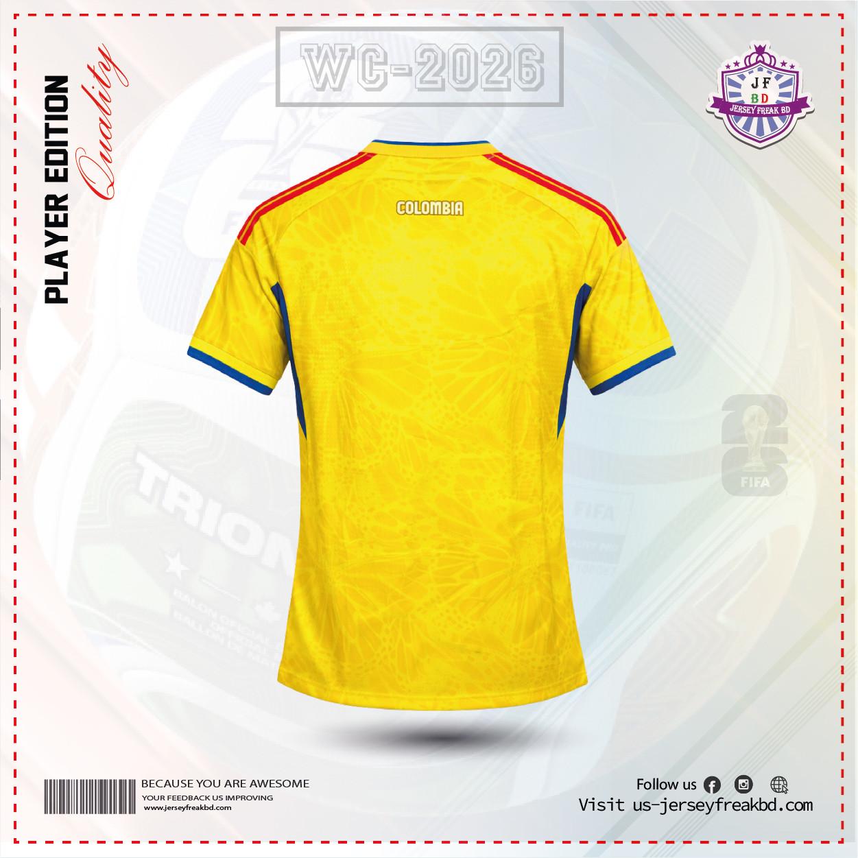 Colombia 2026 Home Player Kit Half