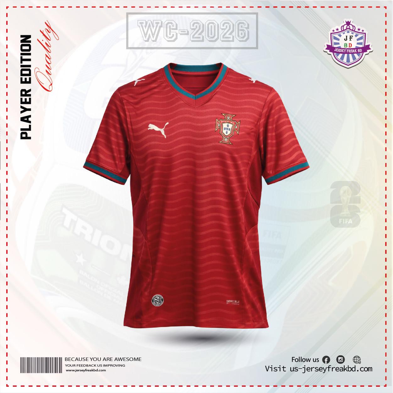 Portugal 2026 Home kit Player Version