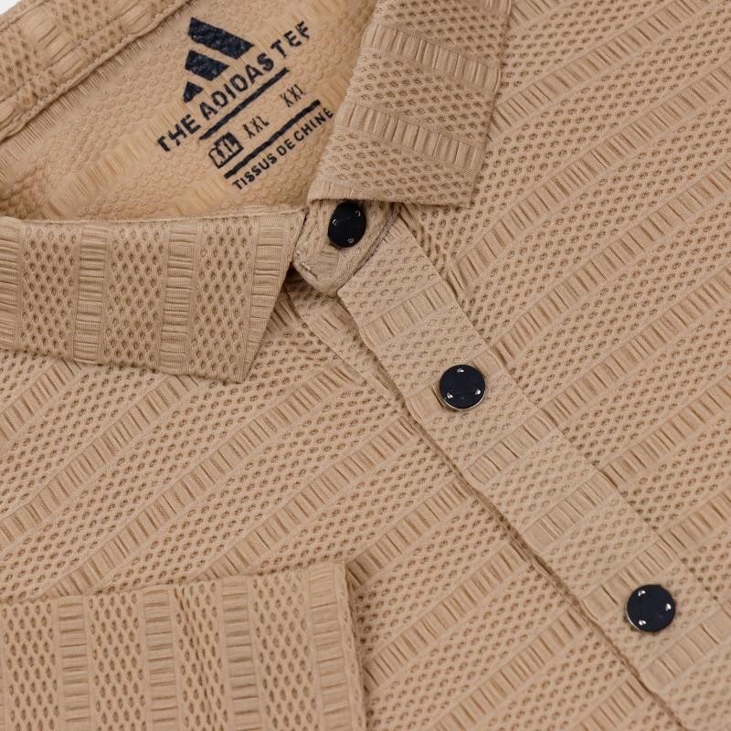 Men's Brown Polo T- Shirt Breathable Fabric Comfortable For Summer Collection