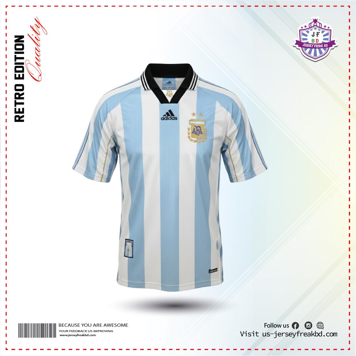 Argentina 1998-99 home  Retro