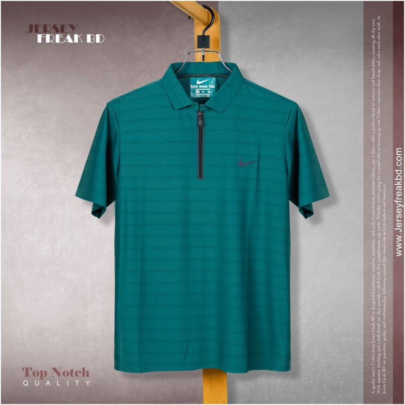 Men's Nike Polo T- Shirt with Zipper Comfortable Fabric For Summer Collection
