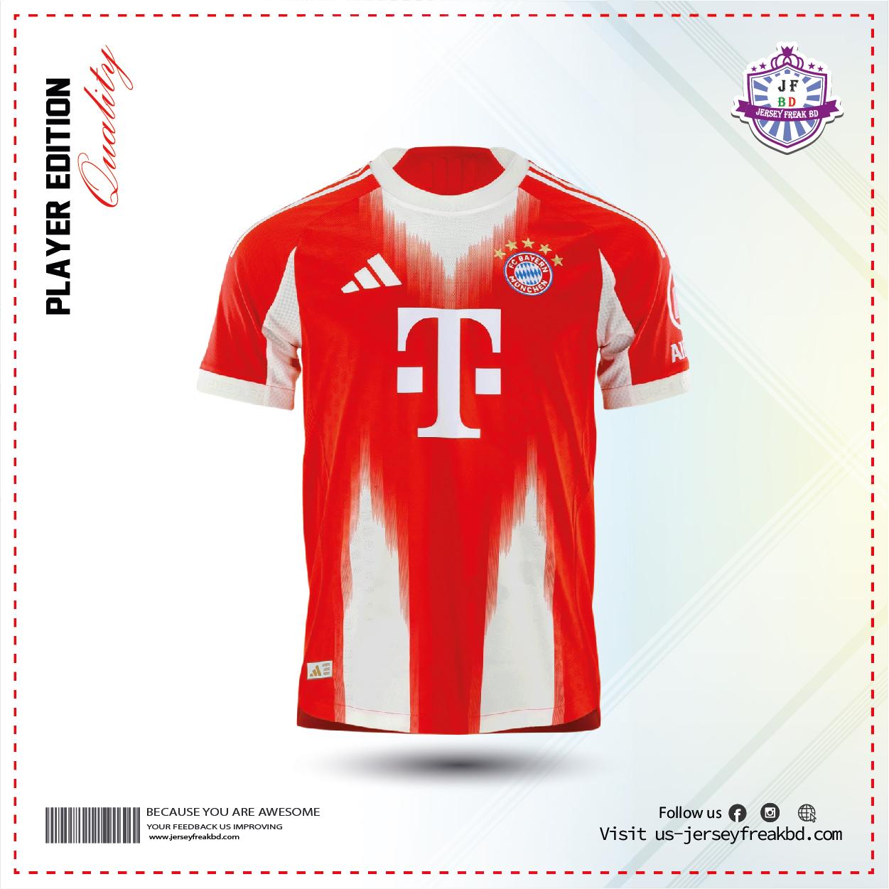 FC Bayern 25/26 Home player Kit Half