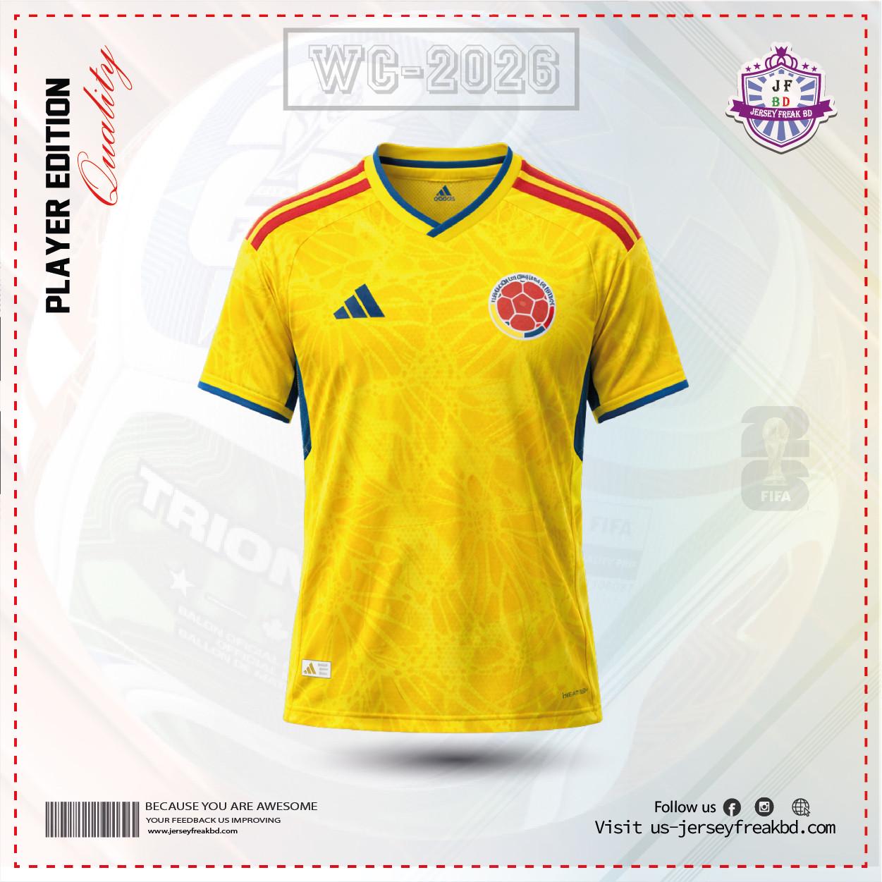 Colombia 2026 Home Player Kit Half
