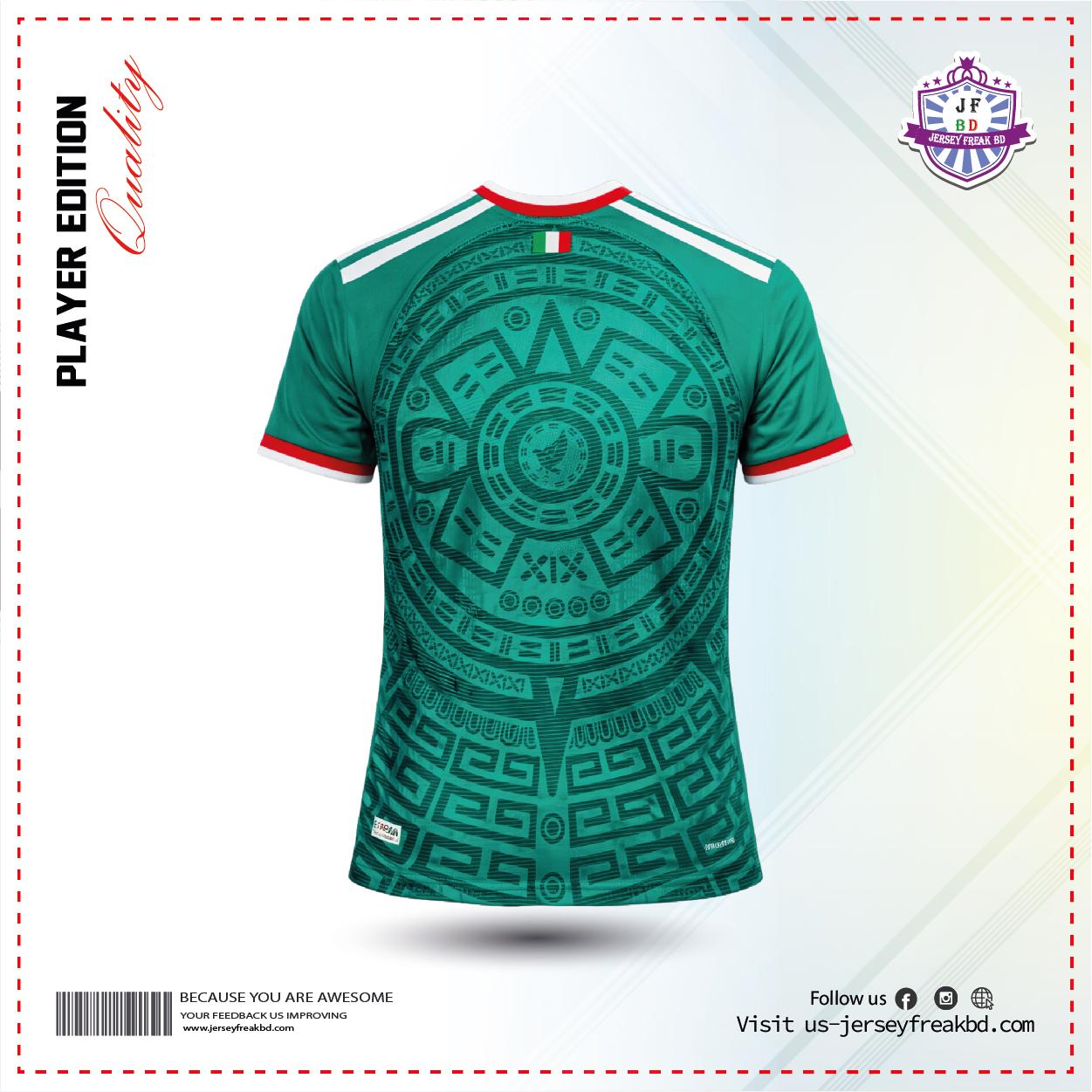 Mexico 2026 World Cup Home Kit Player Version Half