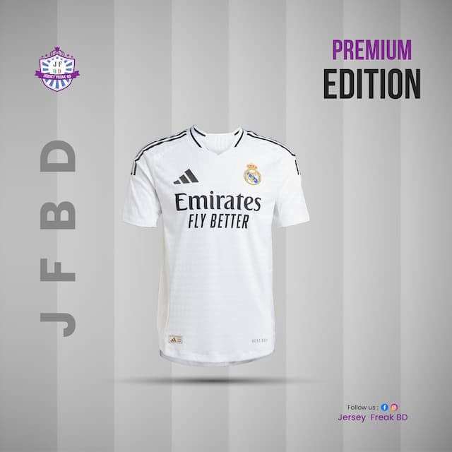 Real Madrid Home 24-25 Match Kit Fan Edition