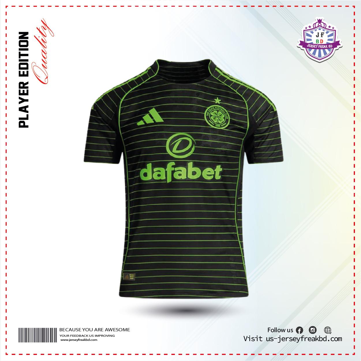 Celtic Fc Away kit Player Half