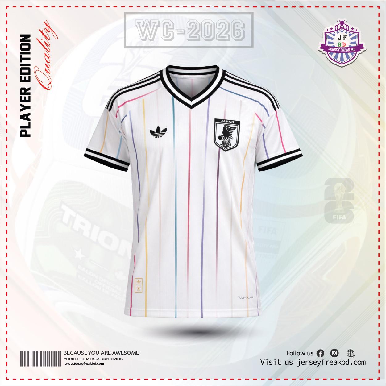 Japan 2026 World Cup Away Kit Player Version half