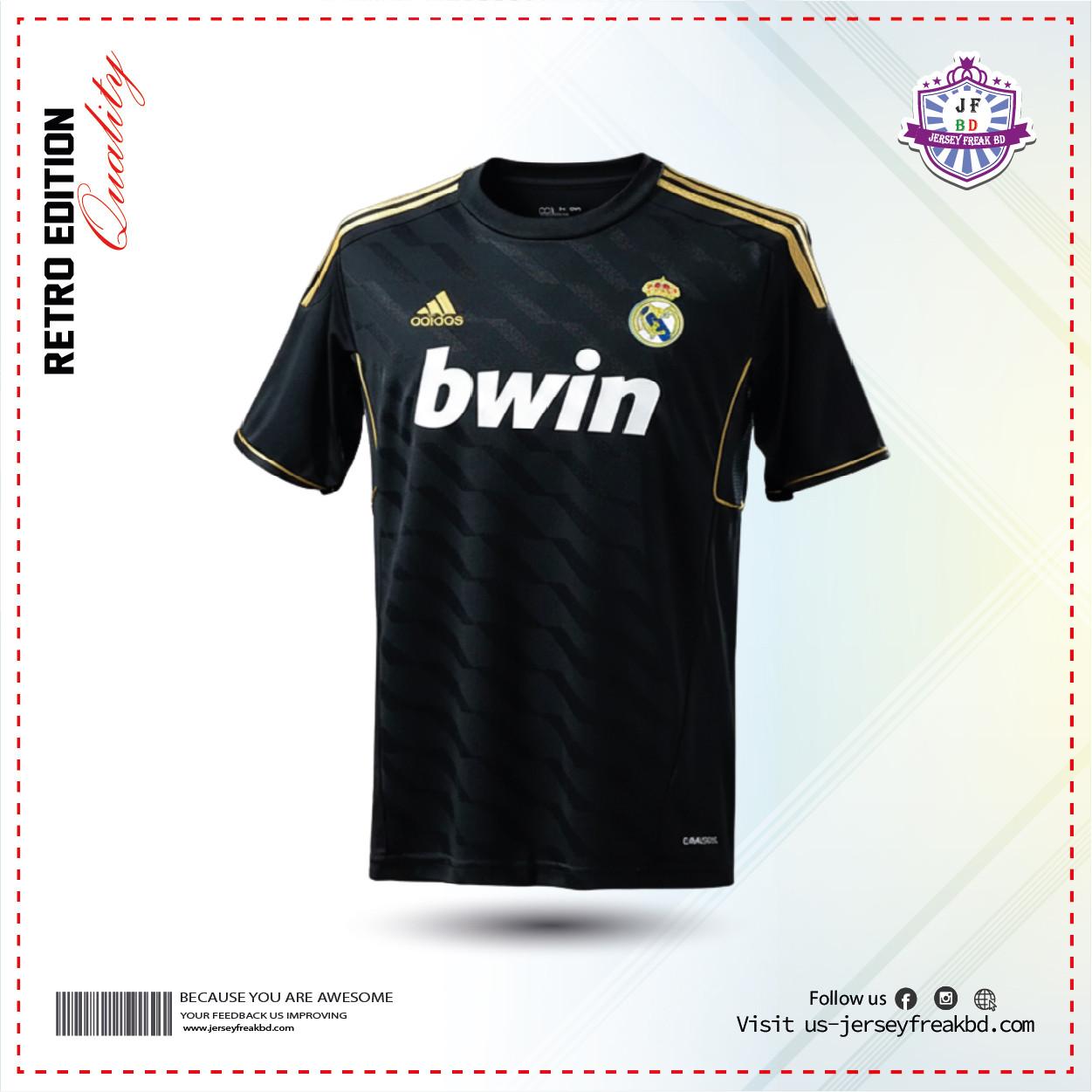 REAL MADRID 2011/12 AWAY Retro Kit Half