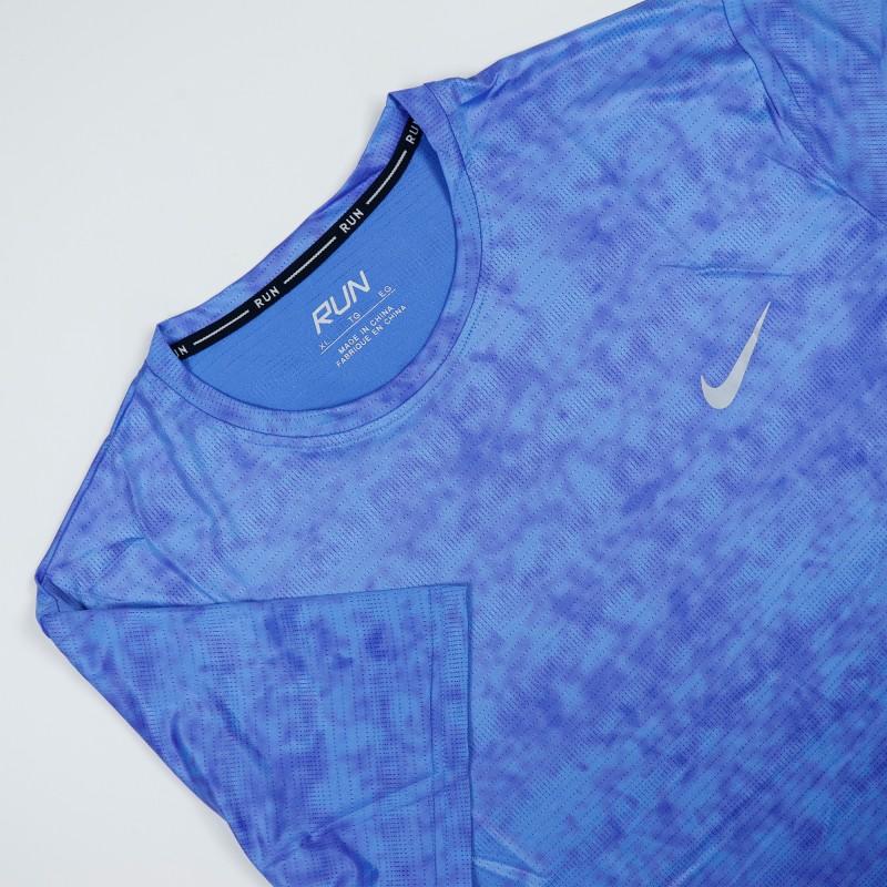 Nike Run Blue Half-Sleeve Jersey