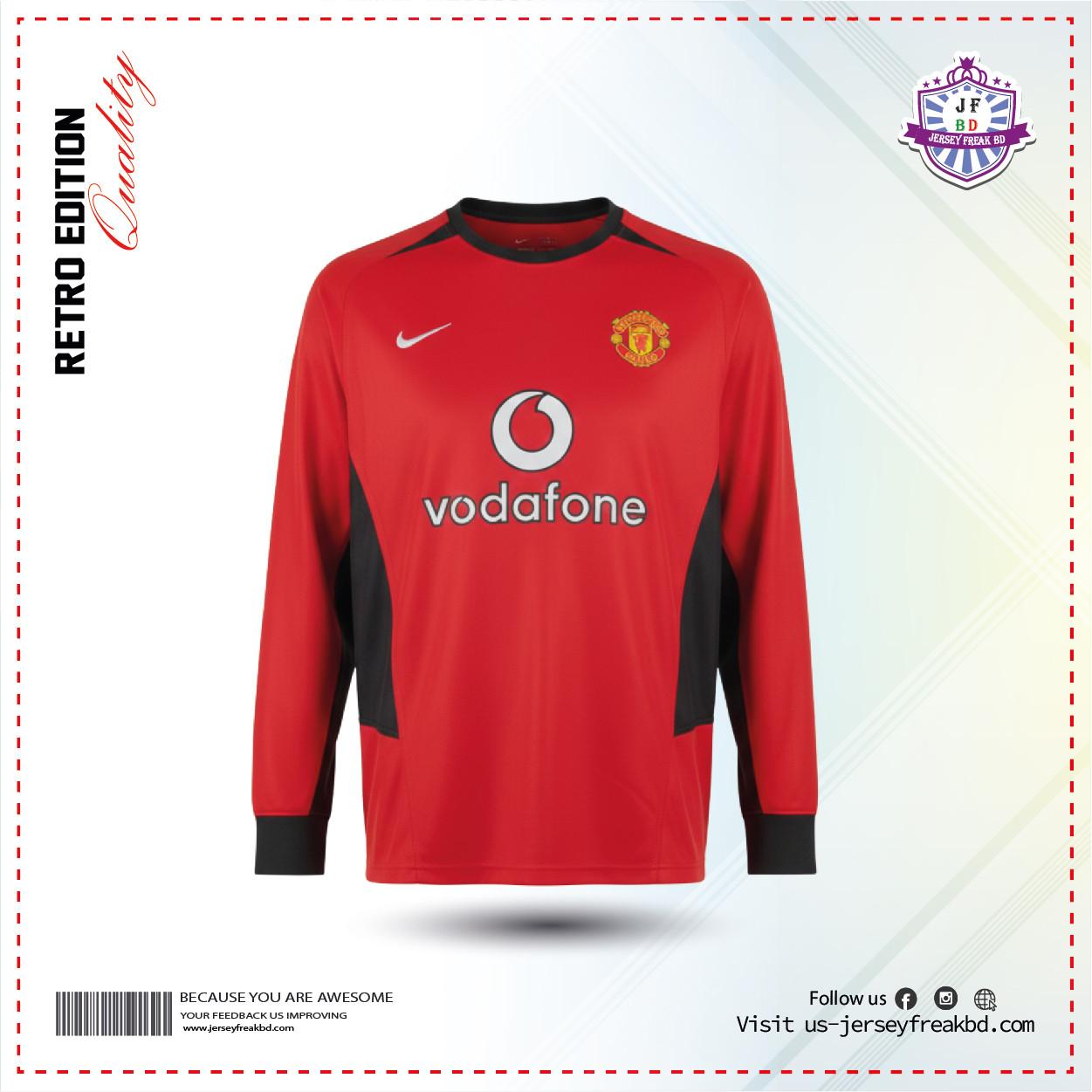 Manchester United Home 2002/03 Retro Full Sleeve