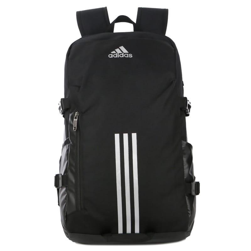 Adidas unisex-adult Backpack Black White Strips