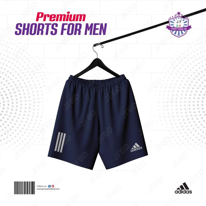 Summer Men's Sport Shorts Cool Sportswear Running Shorts Casual Bottoms Gym Fitness Training Jogging Short Pants - Navy Blue
