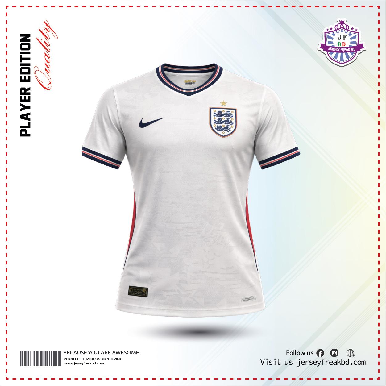 England 2026 World Cup Home Kit Player Half Sleeve
