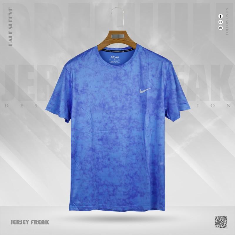 Nike Run Blue Half-Sleeve Jersey