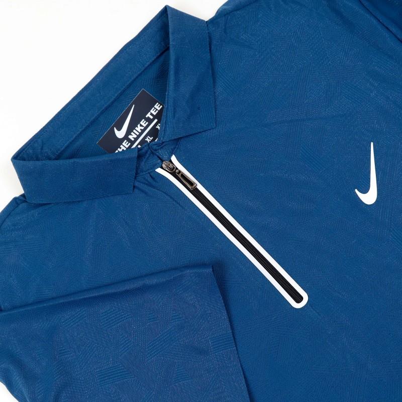 Men's Nike Polo T- Shirt with Zipper Comfortable and Flexible  Fabric For Summer Collection