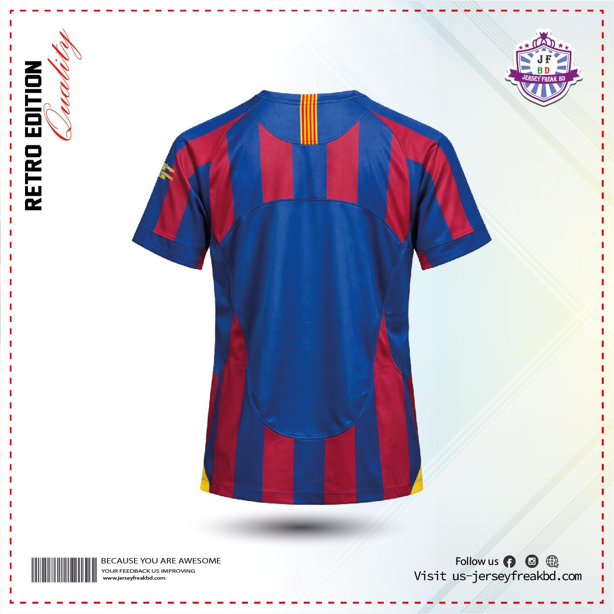Barcelona 2005/06 Home Kit Retro Half