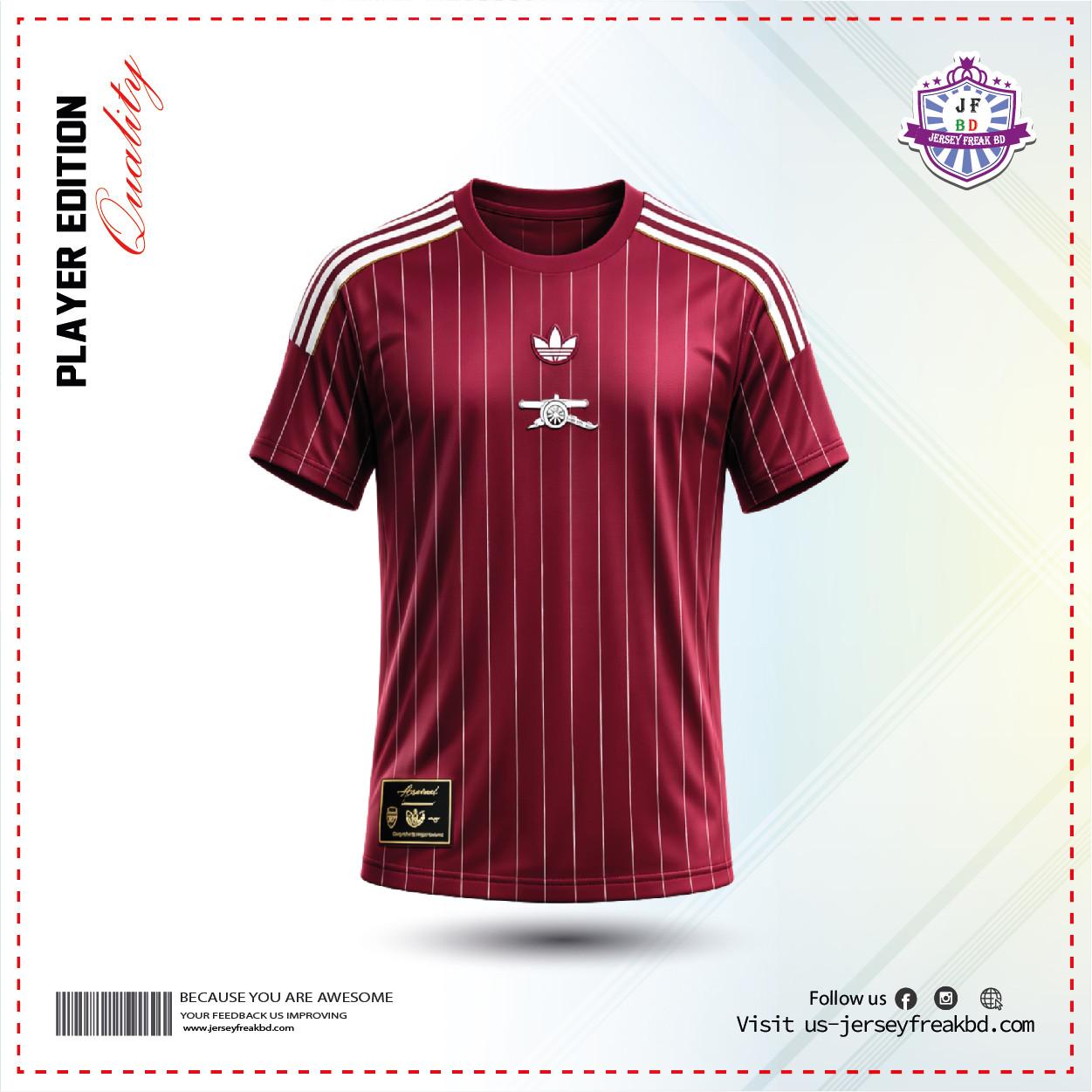 Arsenal Iconic 25-26  Kit Player  Half