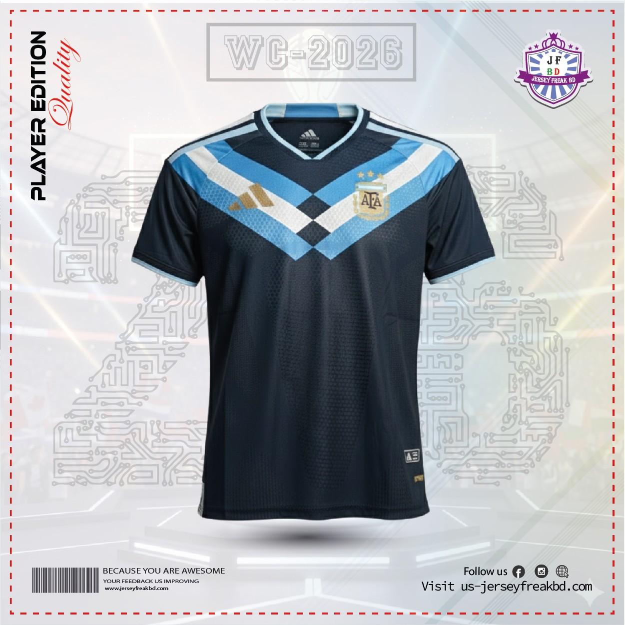 Argentina 2026 World Cup Concept kit Player Half