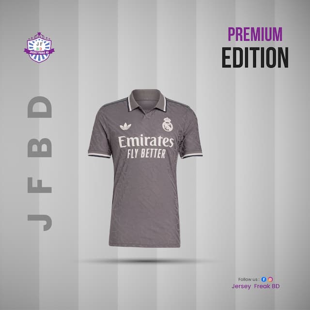 Real Madrid Third 24-25 Match Kit Fan Edition