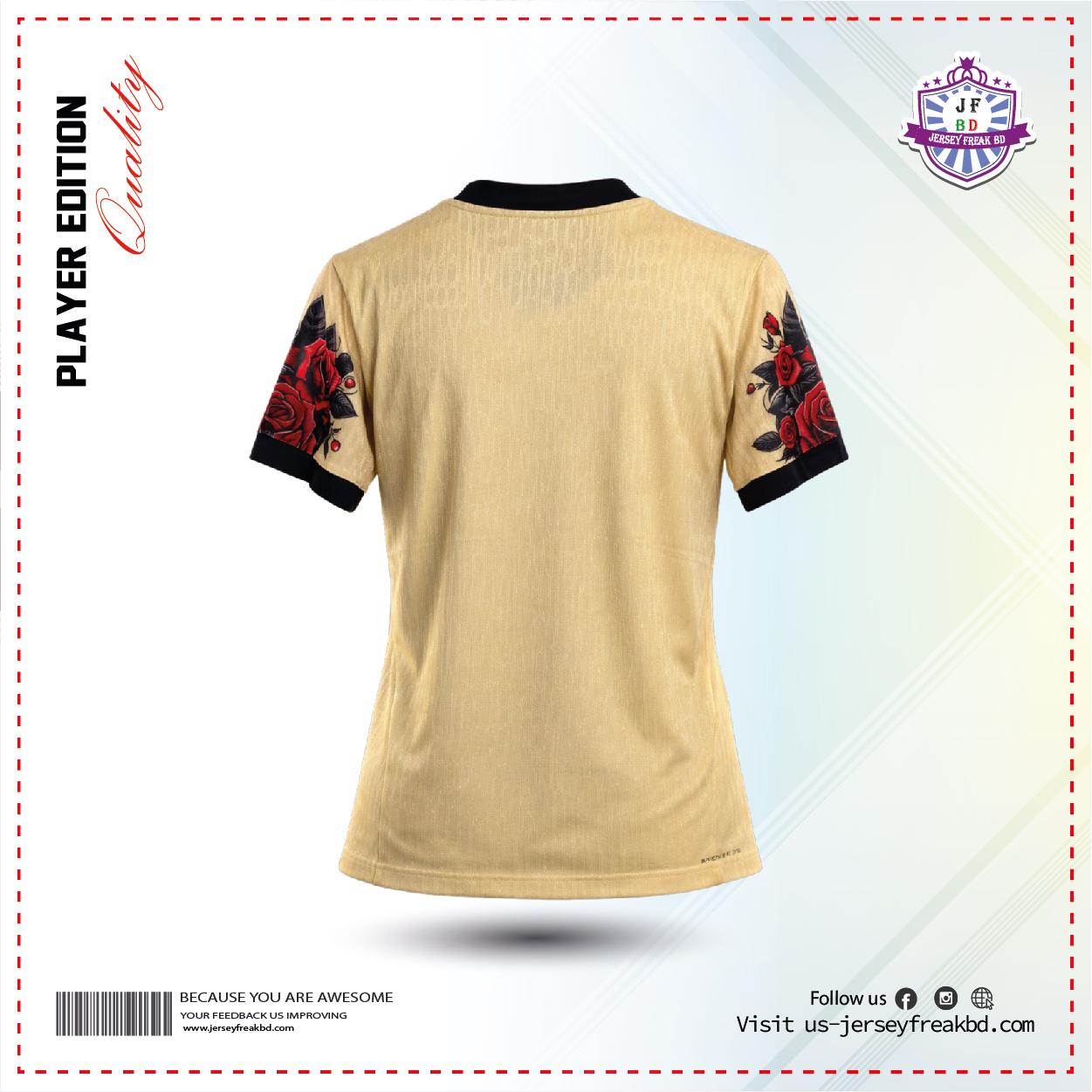 Barcelona 25-26 Away Floral Player Half Sleeve