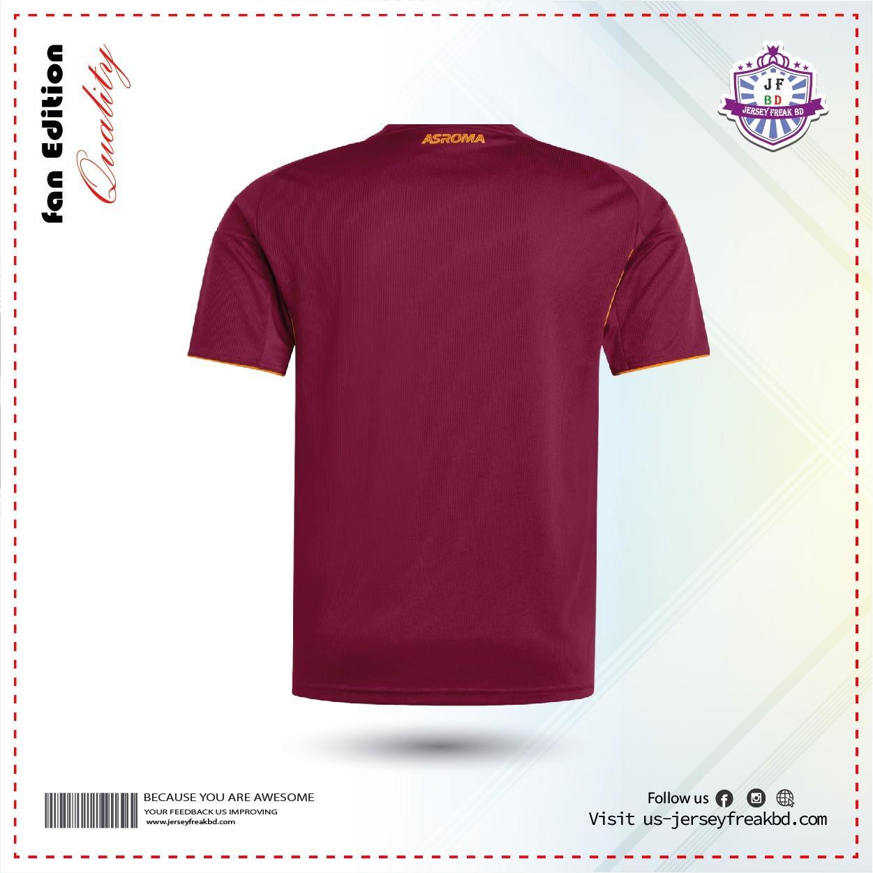 AS Roma 25-26 Home Kit  Fan Half