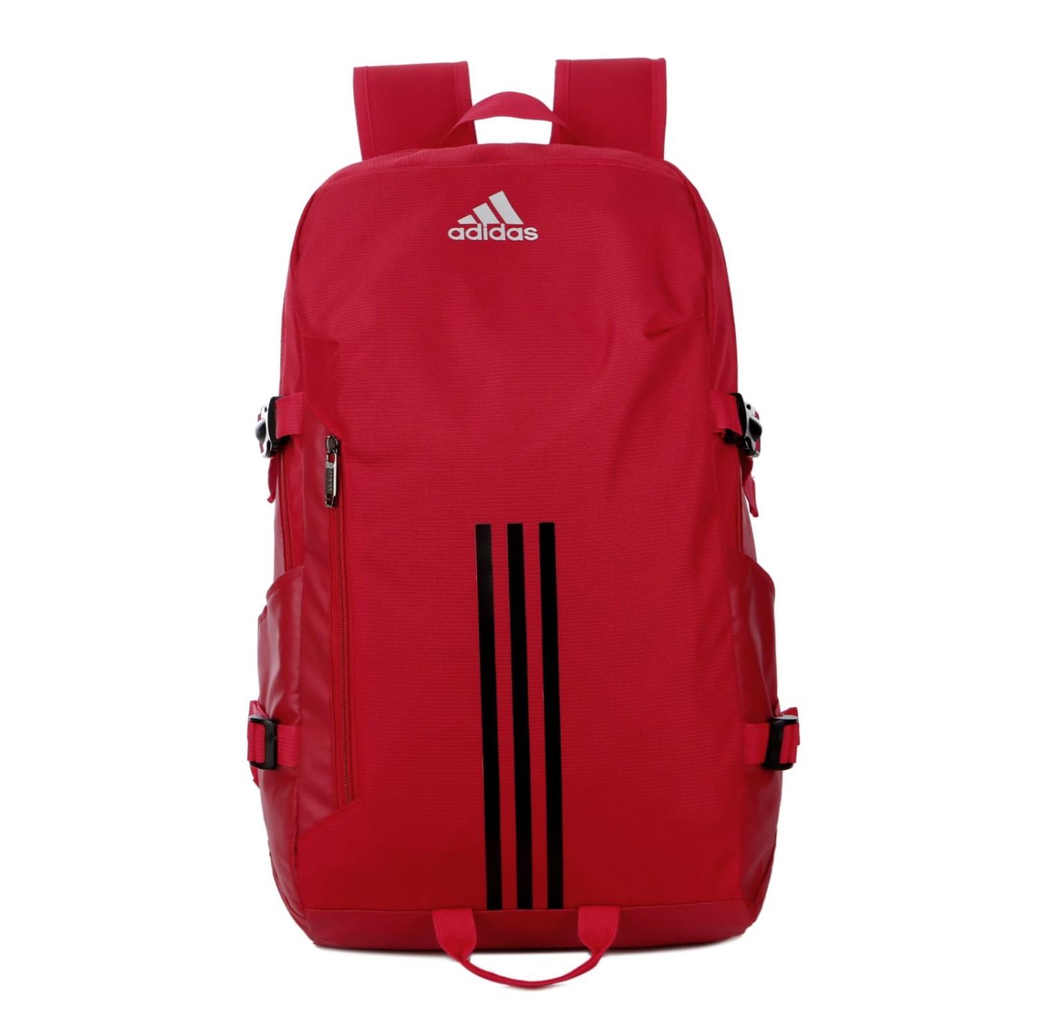 Adidas unisex-adult Backpack Red Black Strips