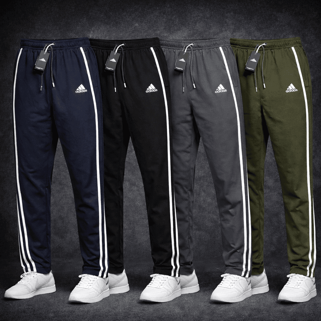 Casual Gym & joggers Pants with Zipper Pockets