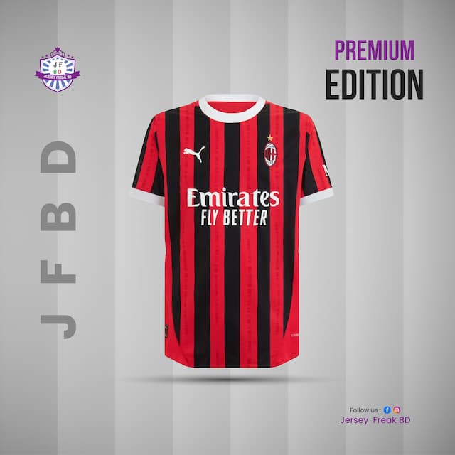 AC Milan Home 24_25 Match Kit Player Version