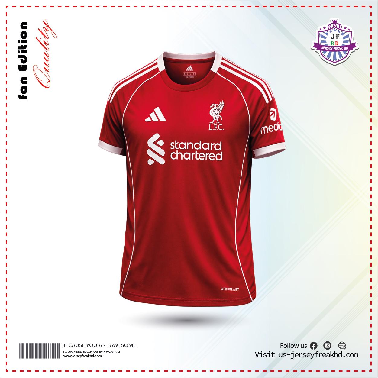 Liverpool Fc 25-26 Home Fan Half