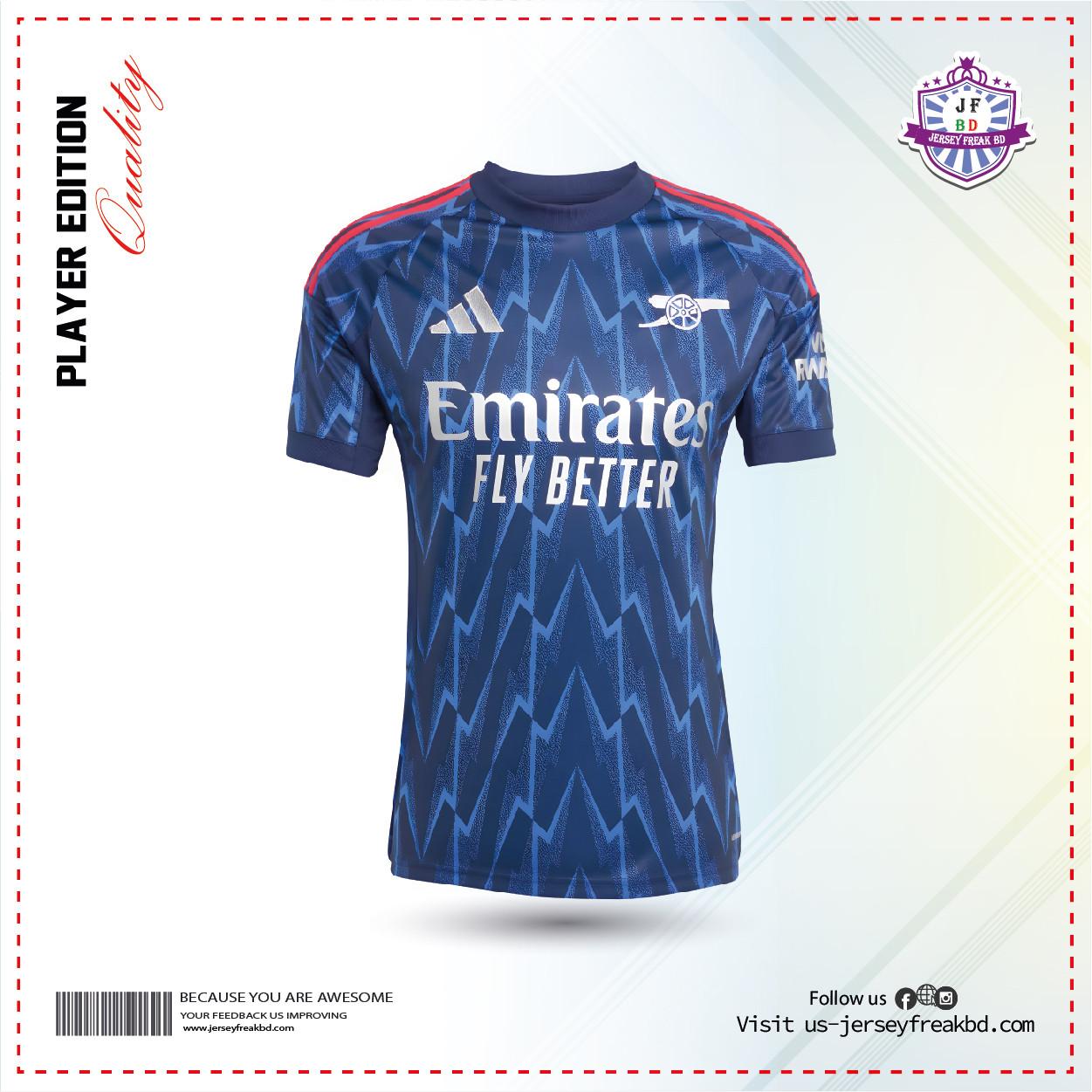 Arsenal 25-26 Away Kit Fan Version Half