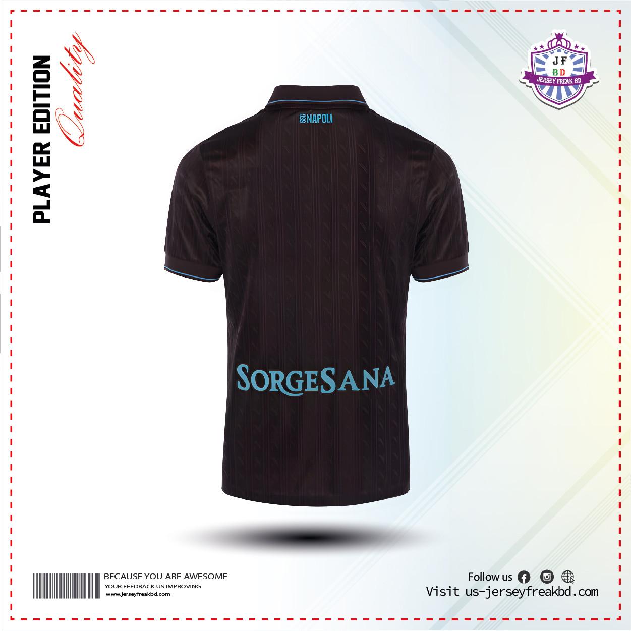 Napoli 2025/26 Third Kit Player Half