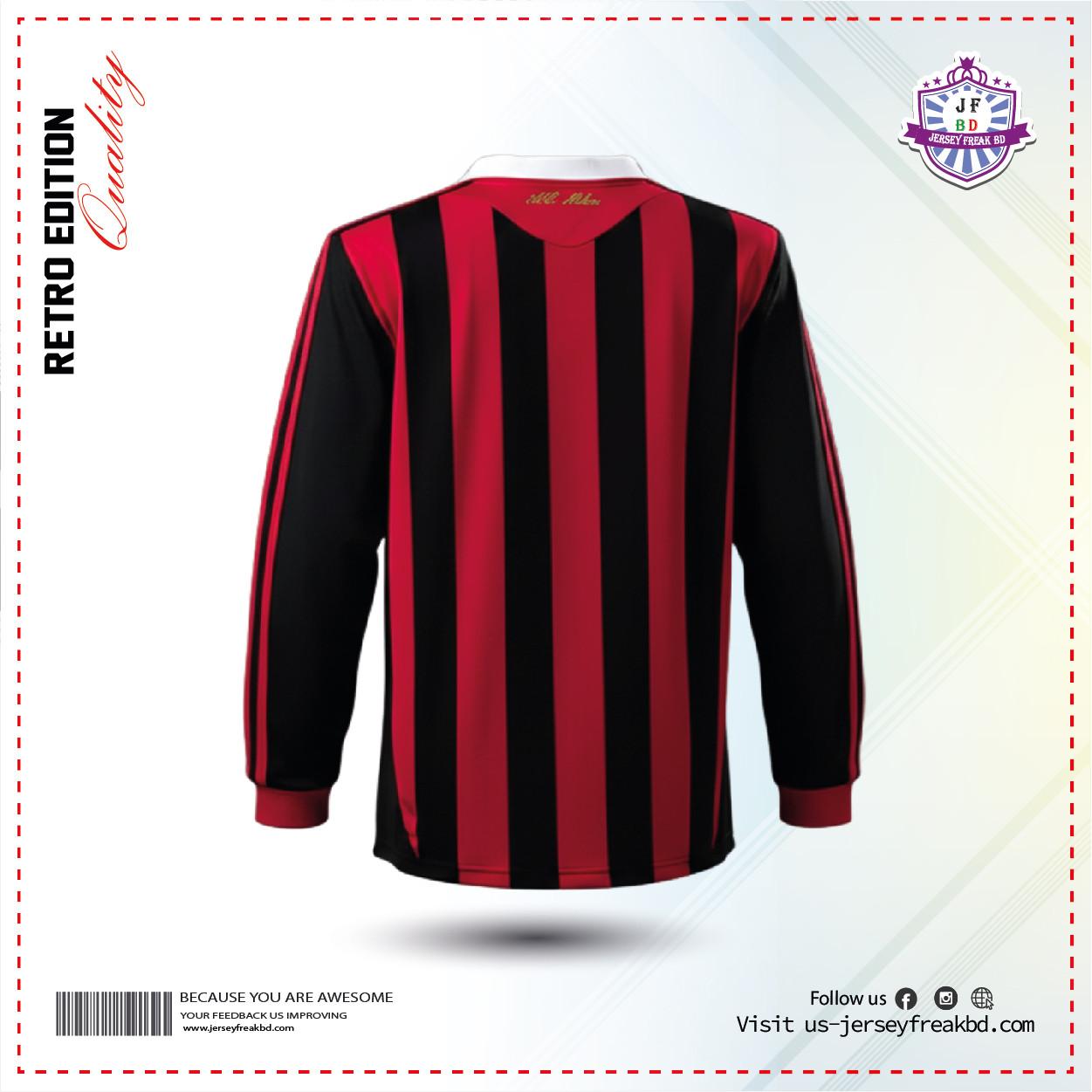 AC Milan Home2009-10 Retro Full Sleeve