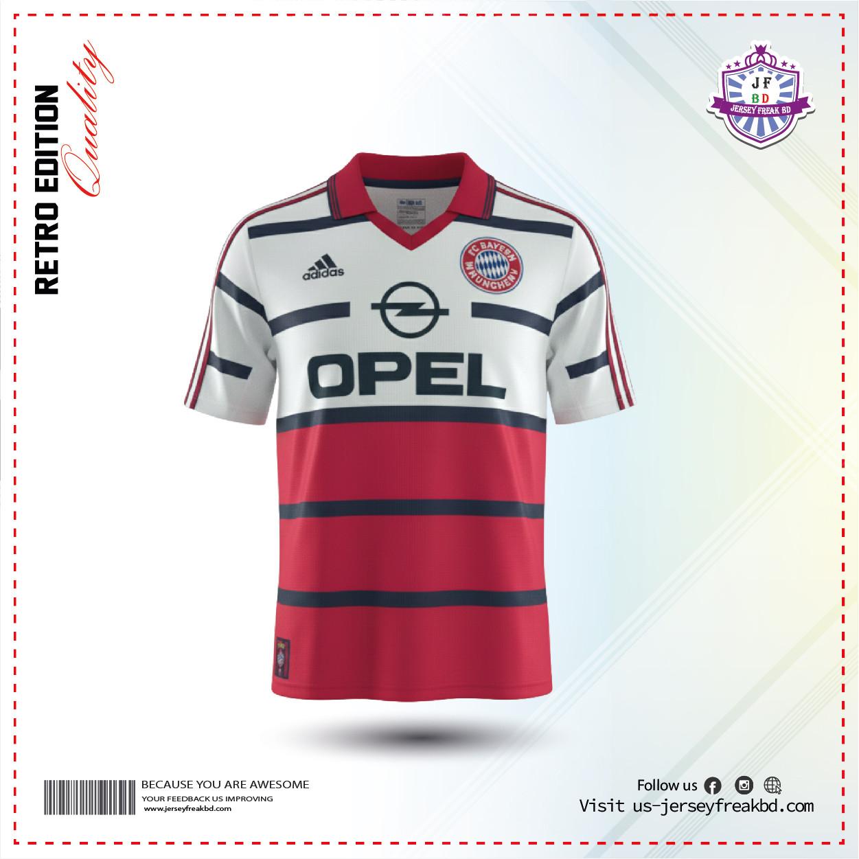 Bayern Munich 1998-2000 away Retro