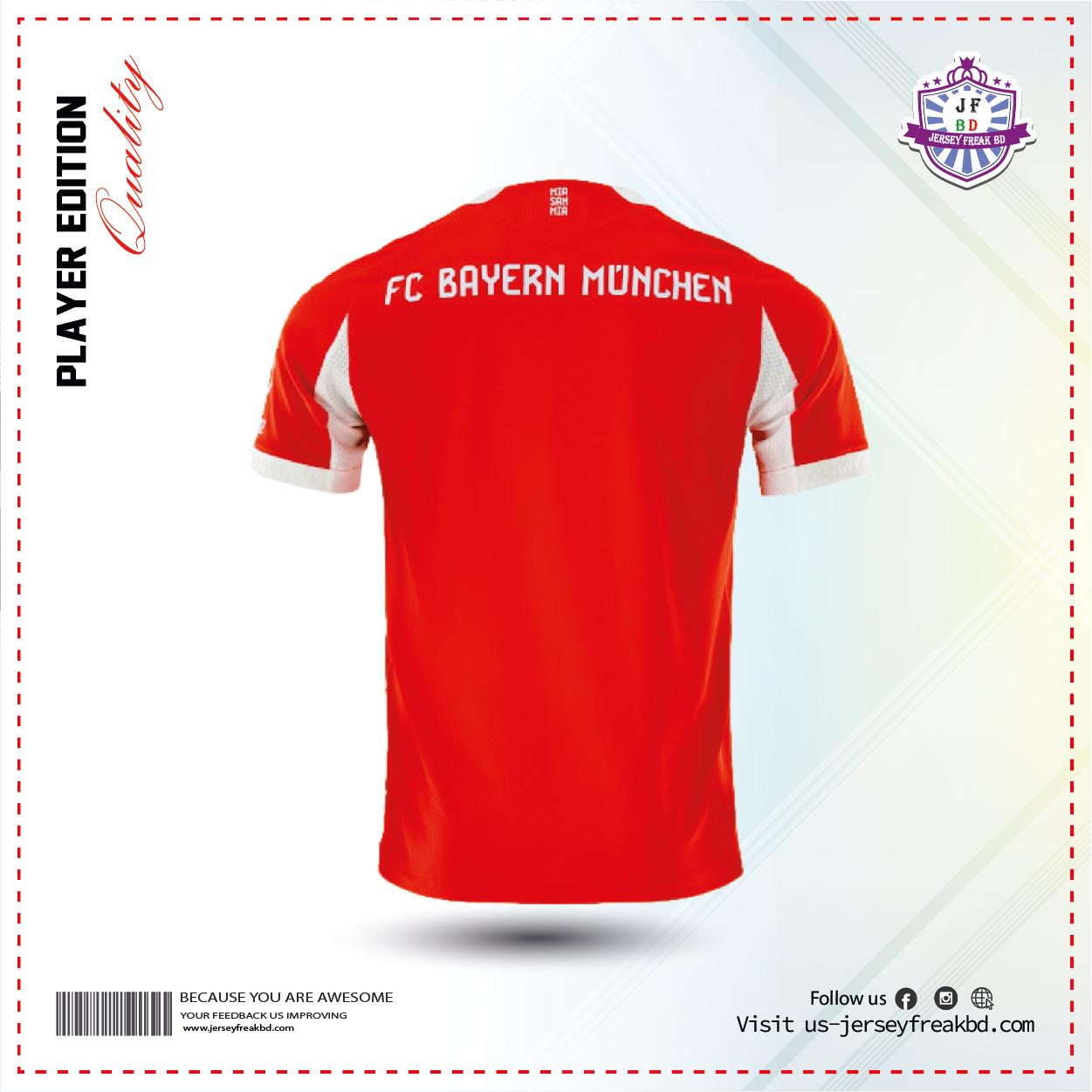 FC Bayern 25/26 Home player Kit Half