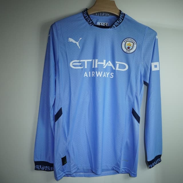 Manchester City Home 24-25 Full Sleeve Match Kit Player Version