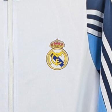 Real Madrid White and Blue Jacket 25/26 Exclusive Winter Collection