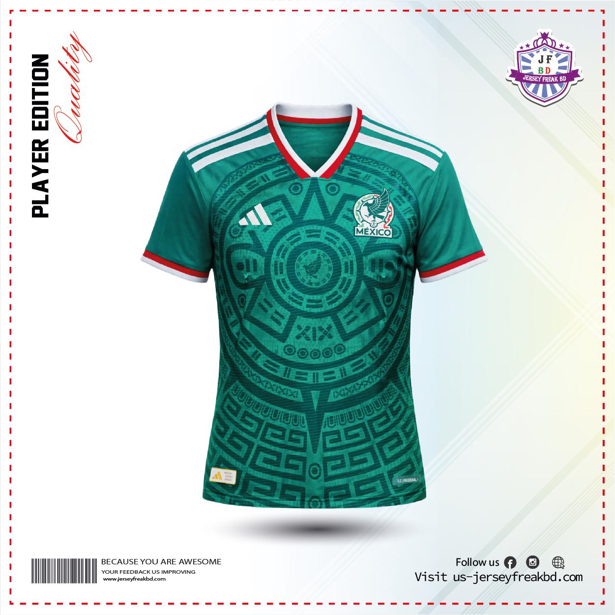 Mexico 2026 World Cup Home Kit Player Version Half