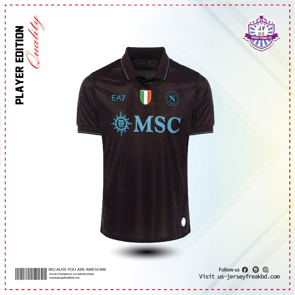 Napoli 2025/26 Third Kit Player Half