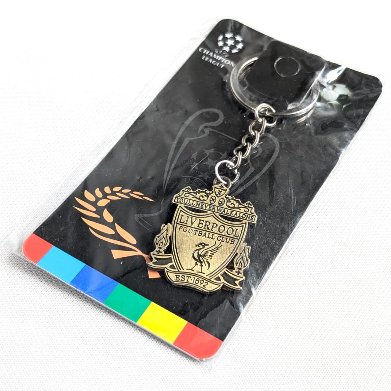 Liverpool Fc Brushed Metal Keyring