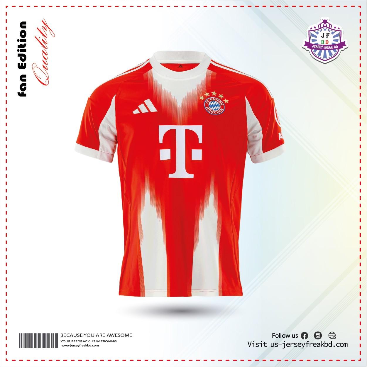 Bayern Munich 25-26 Home Kit Fan Half