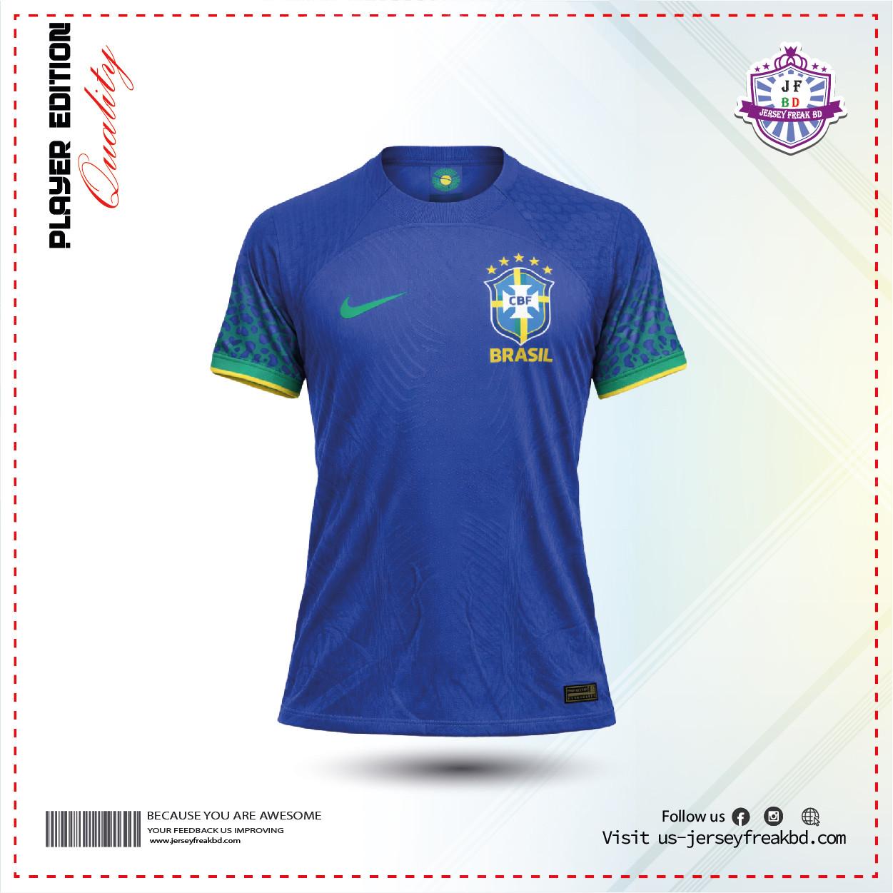 Brazil  Away Kit WC 2022 Player Version  Half