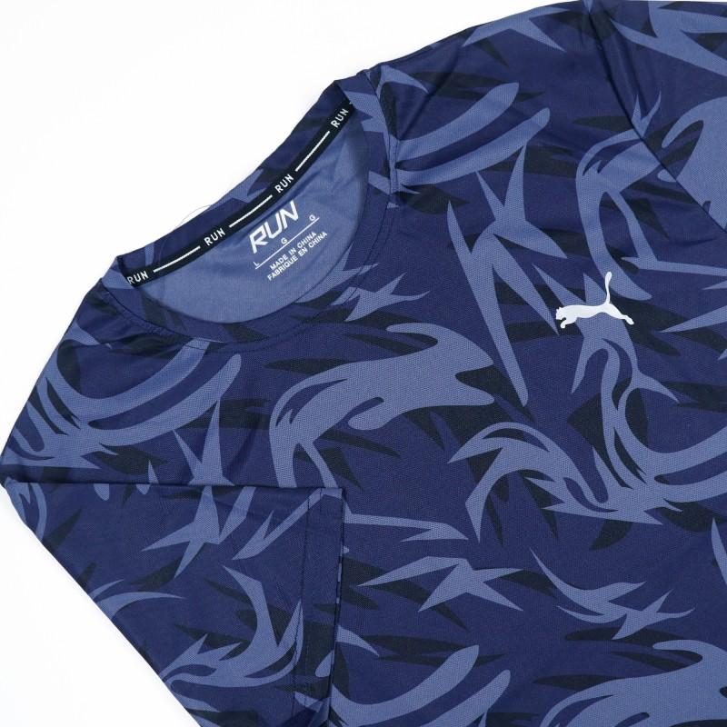 Puma Blue Half-Sleeve Sports Jersey – Lightweight & Breathable