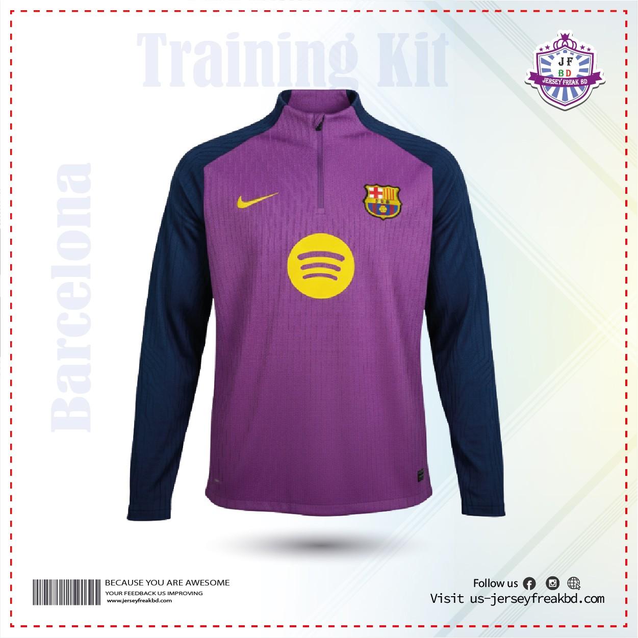 Barcelona Purple Training Kit 25-26 Full Sleeve