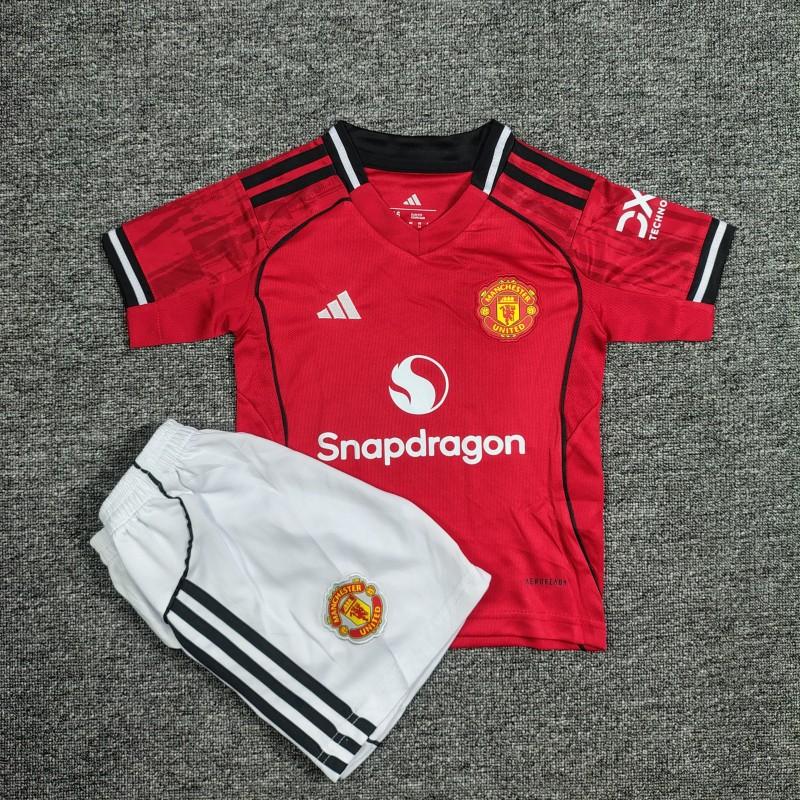 Manchester United 25/26 kids Home  Kit