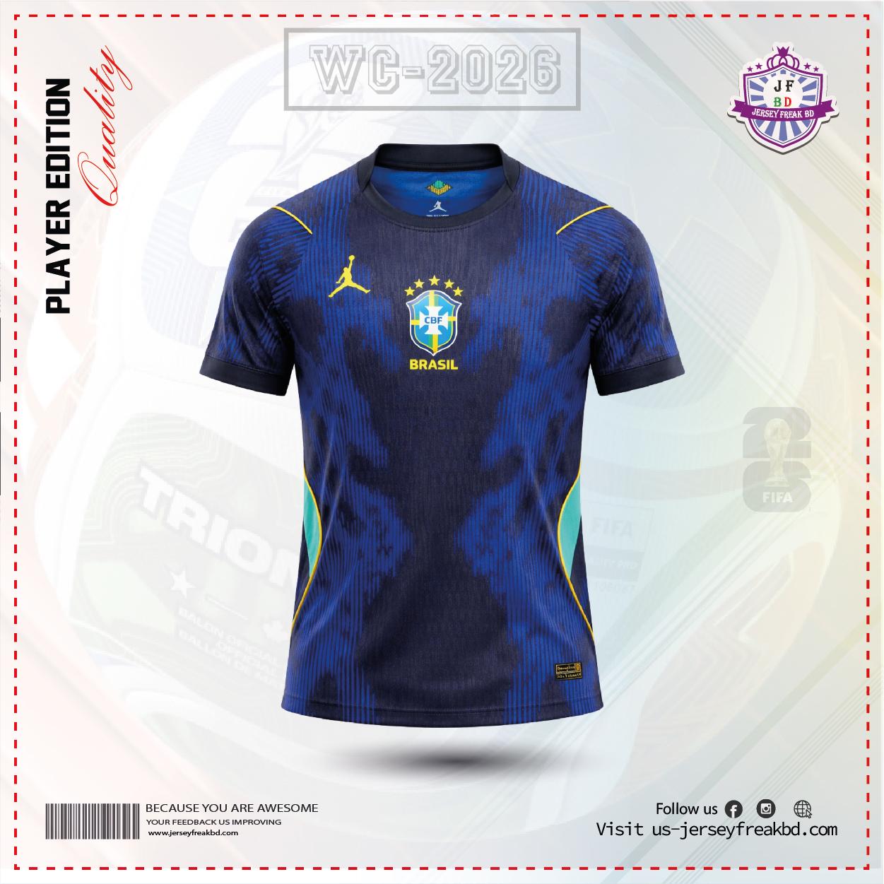 Brazil Away kit 2026 Player Edition