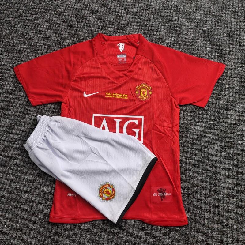 Manchester United Home Kit 2007-2008 Kids