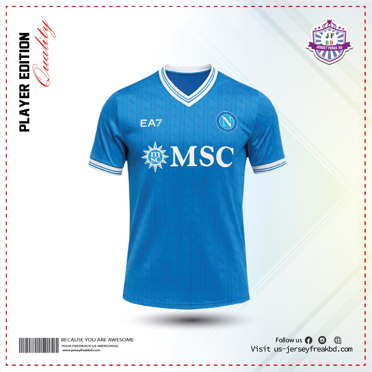 Napoli 2025/26 Home Kit Player Half