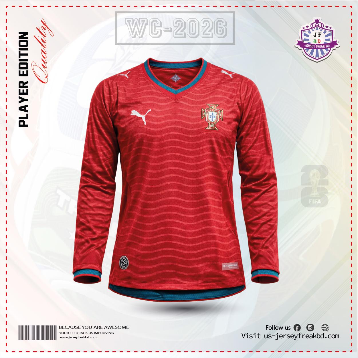 Portugal 2026 Home Kit Player Full